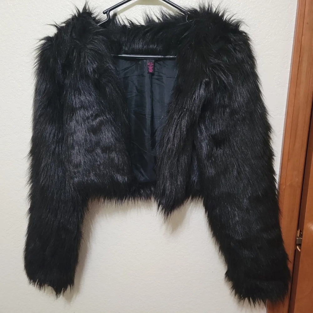 Faux Fur Crop Jacket